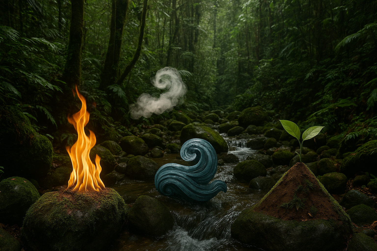 Seberozvoj a poznání čtyř elementů v Údolí volavek